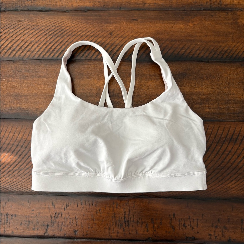 Lululemon Energy Bra, size 6, white